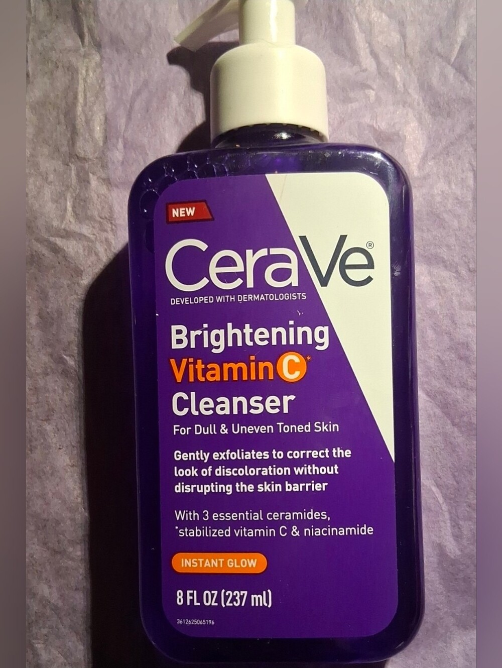 CERAVE 8oz Brightening Vitamin C Cleanser